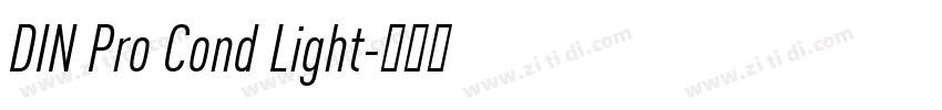 DIN Pro Cond Light字体转换